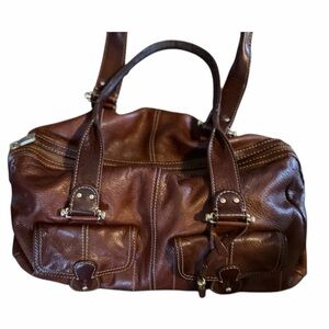 Elegant Brown Liz Claiborne Leather Handbag